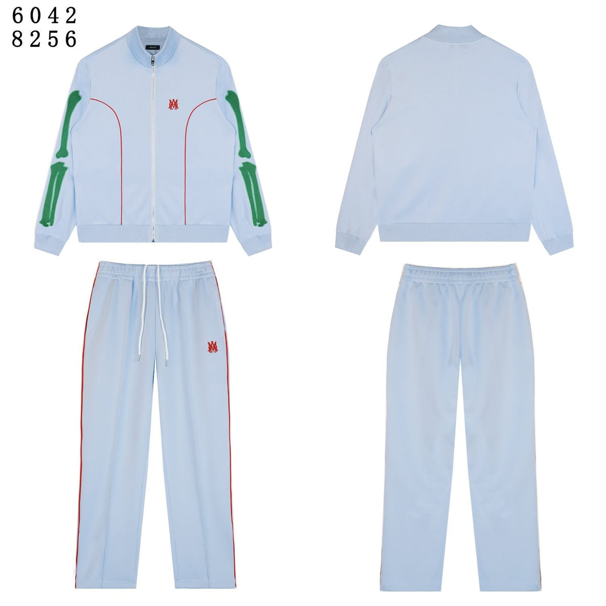 AMIRI Bones Track Jacket & Pants Matching Set — front